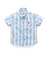 U.S. Polo Assn. Kids Boys Vertical Stripe Cotton Shirt