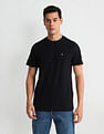 Arrow Sports Patterned Knit Regular Fit T-Shirt