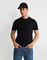 Arrow Sports Patterned Knit Regular Fit T-Shirt