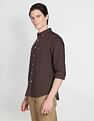 U.S. Polo Assn. Denim Co. Button Down Collar Overdyed Solid Shirt
