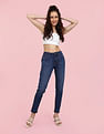Flying Machine Women Veronica Skinny Fit Mid Rise Stone Wash Jeans