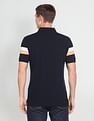 Arrow Sports Striped Sleeve Cotton Polo Shirt