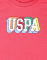 U.S. Polo Assn. Kids Boys Red Printed Cotton Set