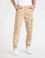 Flying Machine Solid Jogger Fit Cargo Trousers