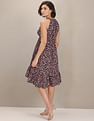 U.S. Polo Assn. Women Halter Neck Solid Fit And Flare Dress