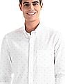 Arrow Sports Button Down Collar Printed Shirt