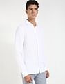 Calvin Klein Jeans Solid Slim Fit Plain Woven Shirt