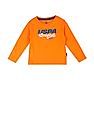 U.S. Polo Assn. Kids Long Sleeve Brand Print T-Shirt
