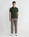 Arrow Textured pattern Regular Fit Polo Shirt