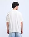 Flying Machine Textured Printed Cotton T-Shirt