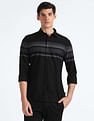 Flying Machine Horizontal Stripe Cotton Shirt