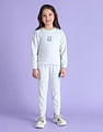 U.S. Polo Assn. Kids Girls Ribbed Sweatshirt