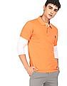 U.S. Polo Assn. Button Placket Printed Polo Shirt