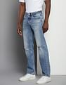 Calvin Klein 90s Straight Fit Distressed Jeans