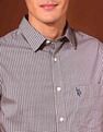 U.S. Polo Assn. Geometric Printed Tailored Fit Shirt