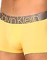 Calvin Klein Underwear Men Light Yellow Contrast Waist Solid Trunks