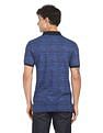 AD by Arvind Cotton Geometric Printed Polo Shirt
