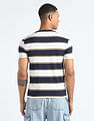 Flying Machine Horizontal Stripe Crew Neck T-Shirt