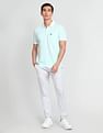 Arrow Sports Heathered Compact Cotton Polo Shirt