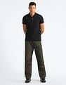 Flying Machine Relaxed Fit Solid Trousers