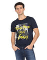 Flying Machine Pure Cotton Graphic Print T-Shirt