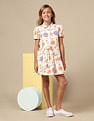 U.S. Polo Assn. Kids Girls Flare Printed Shirt Dress