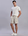 Tommy Hilfiger Loose Fit Striped Mid Rise Shorts