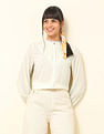 U.S. Polo Assn. Women Ruffle Neck Frill Solid Top