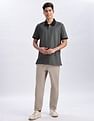 Calvin Klein Jeans Regular-Fit Geometric Cotton Polo Shirt