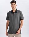 Calvin Klein Jeans Regular-Fit Geometric Cotton Polo Shirt