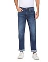 Flying Machine Whiskered Bruce Straight Fit Bootcut Jeans
