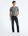 Flying Machine Slash Slim Tapered Fit Dark Wash Jeans