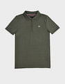 Tommy Hilfiger Kids Boys Solid Regular Fit Cotton Polo T-Shirt