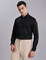 Tommy Hilfiger Self-Design Slim Fit Plain Woven Shirt
