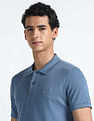 Flying Machine Horizontal Stripe Cotton Polo Shirt