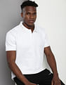 Calvin Klein Solid Logo Collar Polo Shirt