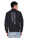 Flying Machine Stand Collar Solid Casual Jacket