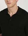 Calvin Klein Jeans Solid Regular-Fit Viscose Polo T-Shirt