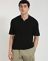 Calvin Klein Jeans Solid Regular-Fit Viscose Polo T-Shirt
