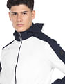 Arrow Sports Hooded Colour Block Jacket