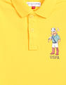 U.S. Polo Assn. Kids Button Placket Solid Polo Shirt