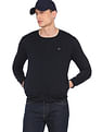 Arrow Sports Solid Crew Neck Sweat Shirt