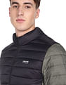 Flying Machine Colour Block Quilted Jacket