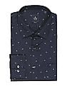 Arrow Spread Collar Manhattan Slim Fit Printed Formal Shirt