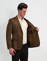 Arrow Zero Calorie Slim Fit Knitted Suede Blazer