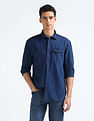 Flying Machine Chambray Weave Cotton Shirt