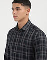 Tommy Hilfiger Large Melange Slim Fit Checked Shirt