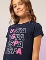 U.S. Polo Assn. Kids Girls Flip Sequins Relaxed Fit  T-Shirt