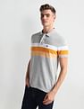 Arrow Sports Pique Knit Heathered Polo Shirt