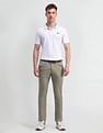 Arrow Sports Slim Fit Twill Trousers
